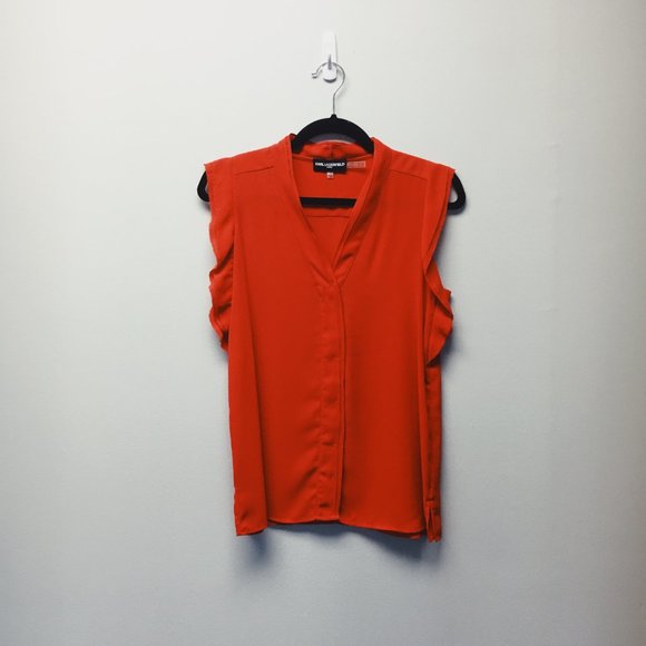 Karl Lagerfeld Sleeveless Blouse - Picture 1 of 7